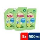 Baba folyékony szappan utántöltő antibakteriális lime és koriander illattal (3x500 ml)