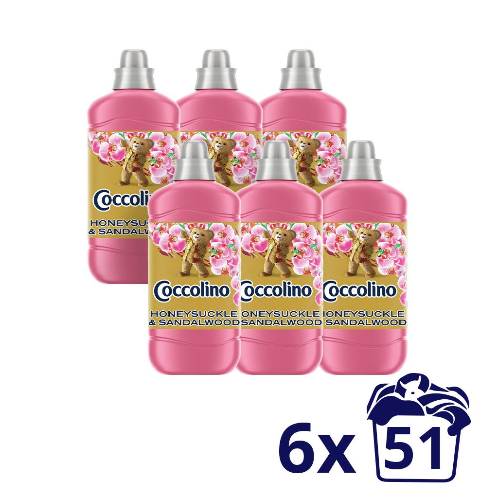 Coccolino Honeysuckle&Sandalwood öblítőkoncentrátum (6x1275 ml)