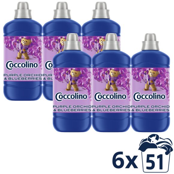 INGYENES SZÁLLÍTÁS - Coccolino Purple Orchid & Blueberries öblítőkoncentrátum (6x1275 ml)