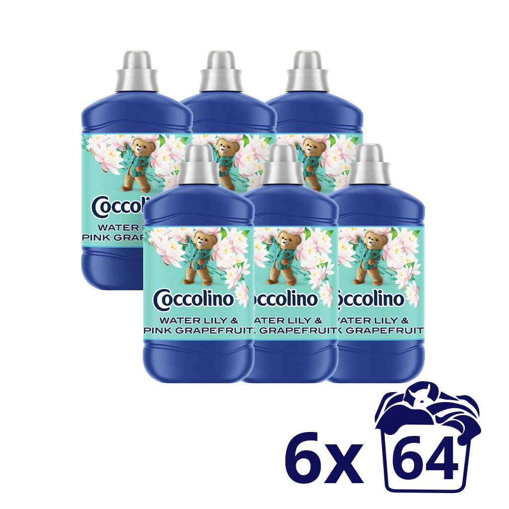 Coccolino Water Lily&Pink Grapefruit öblítőkoncentrátum 6x1600 ml (384 mosás)