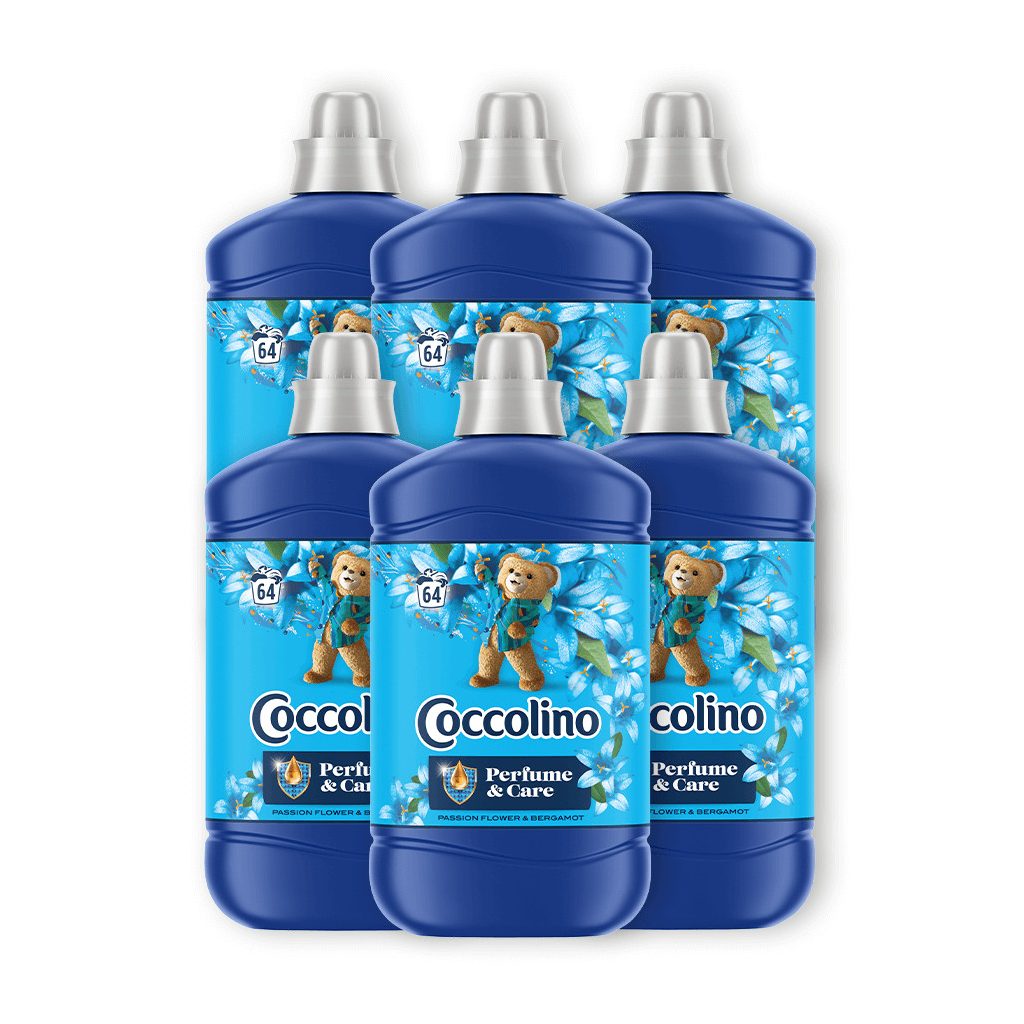Coccolino Passion Flower&Bergamot öblítőkoncentrátum 6x1600 ml (384 mosás)