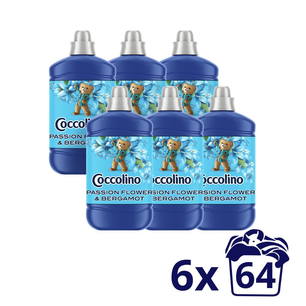 Coccolino Passion Flower&Bergamot öblítőkoncentrátum 6x1600 ml (384 mosás)