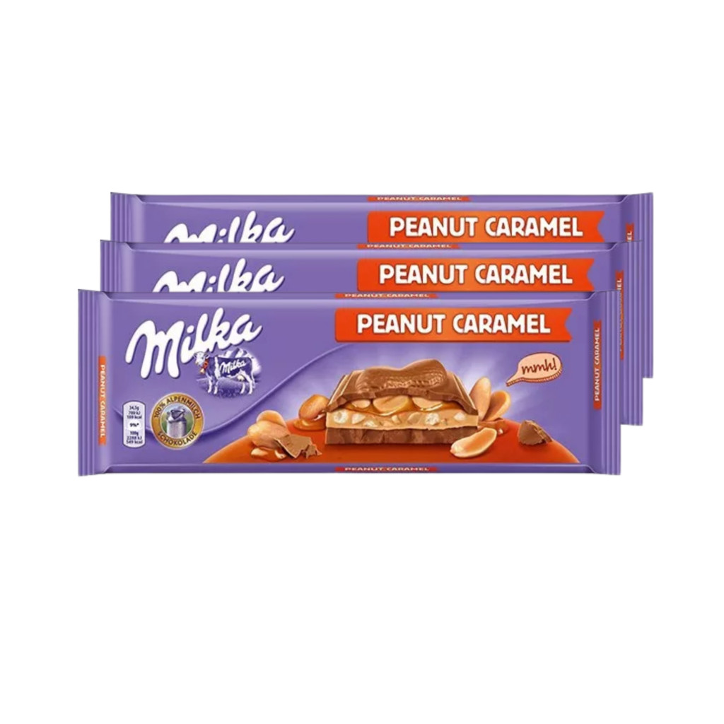 Milka MMMax karamellás-mogyorós táblás csokoládé (3x276 g)