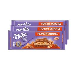   Milka MMMax karamellás-mogyorós táblás csokoládé (3x276 g)