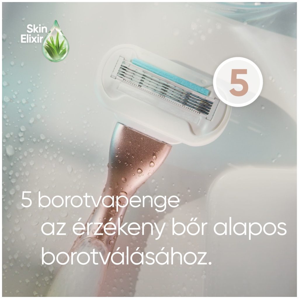 Gillette Venus Deluxe Smooth Sensitive női borotva 3 db borotvabetéttel (2 db)