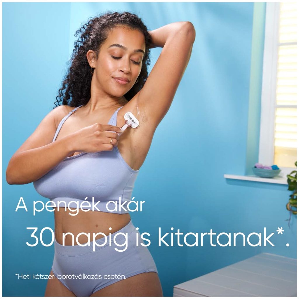 Gillette Venus Deluxe Smooth Sensitive női borotva 3 db borotvabetéttel (2 db)