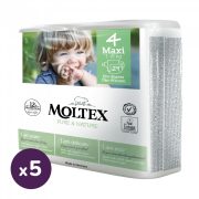   MOLTEX Pure&Nature öko pelenka, Maxi 4, 7-18 kg HAVI PELENKACSOMAG 145 db