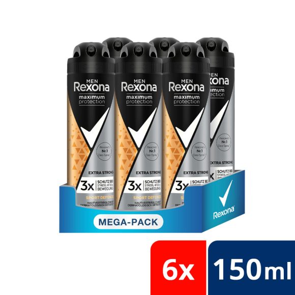 Rexona Male Maximum Protection Sport defence dezodor (6x150 ml)
