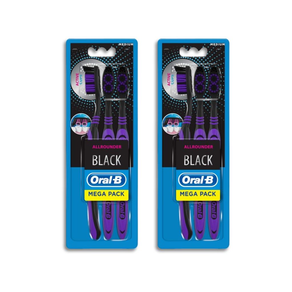 Oral-B fogkefe Allrounder Black (2x3 db)