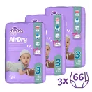 Violeta Double Care Air Dry nadrágpelenka 3, 4-9 kg, (+ 120 db ajándék törlőkendő), HAVI PELENKACSOMAG 198 db