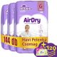 Violeta Double Care Air Dry nadrágpelenka 6, 16+ kg, (+ 120 db ajándék nedves toalettpapír), HAVI PELENKACSOMAG 144 db + ajándék pelenkázó alátét