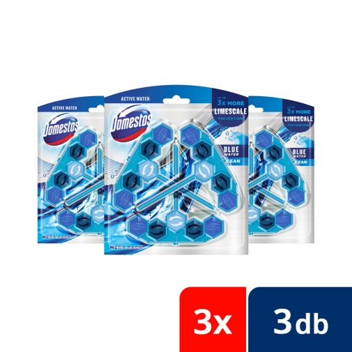 Domestos Power5+ WC-frissítő rúd, blue water ocean (9x53 g)