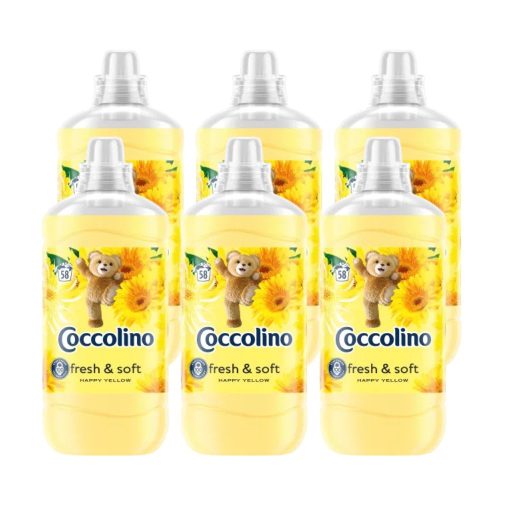 Coccolino Happy Yellow öblítőkoncentrátum (6x1450 ml)