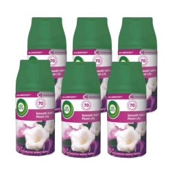   Air Wick Freshmatic Automata Légfrissítő spray utántöltő, Bársonyos Szatén és Éji Liliom (6x250 ml)
