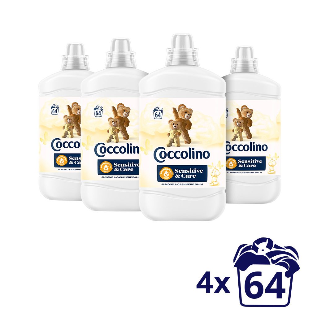 Coccolino Sensitive Almond öblítőkoncentrátum 4x1600 ml (256 mosás)