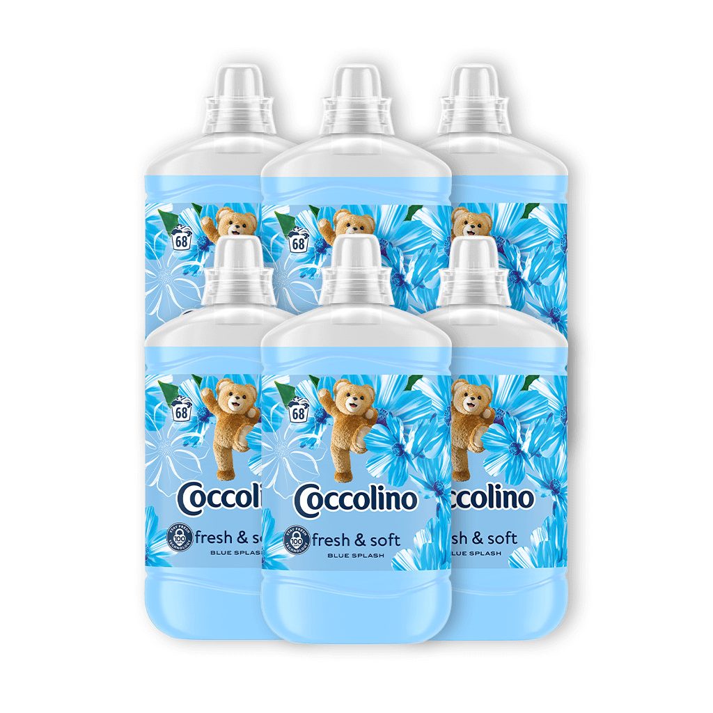 Coccolino Blue Splash öblítőkoncentrátum 6x1700 ml (408 mosás)