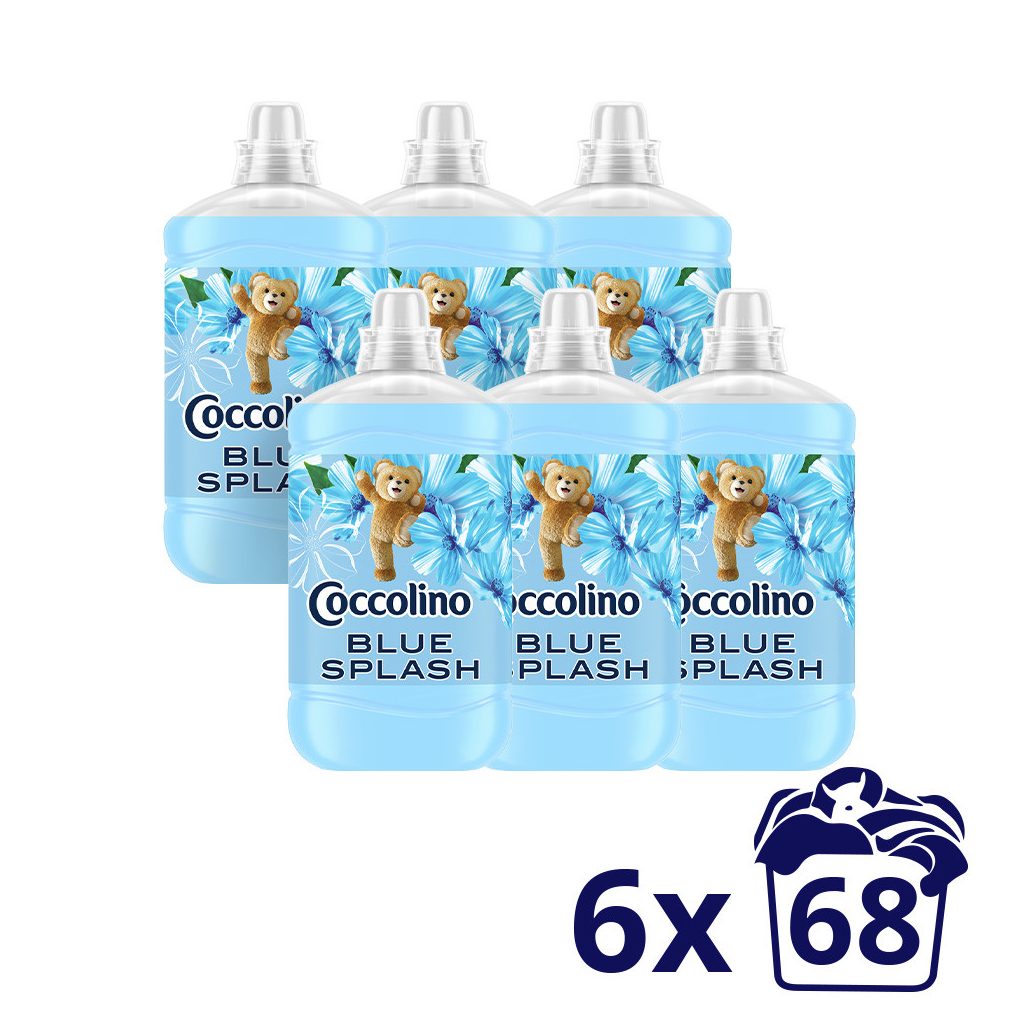 Coccolino Blue Splash öblítőkoncentrátum 6x1700 ml (408 mosás)