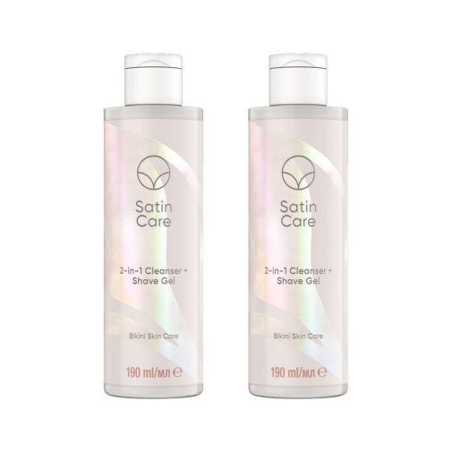 Gillette Venus Satin Care 2 az 1-ben bőrtisztító és borotvazselé (2x190 ml)