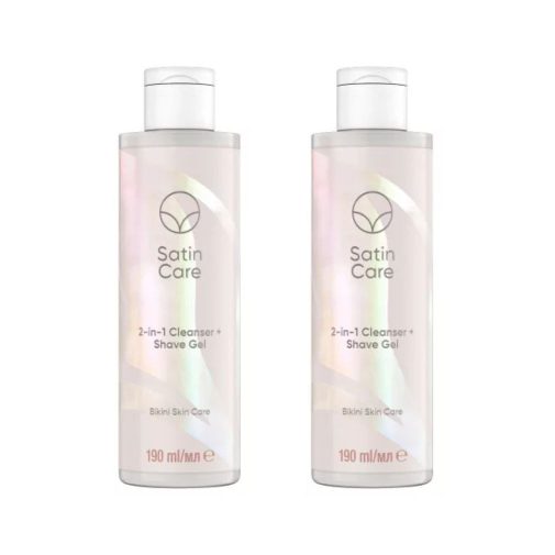 Gillette Venus Satin Care 2 az 1-ben bőrtisztító és borotvazselé (2x190 ml)