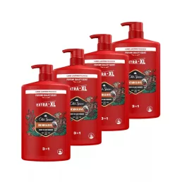  Old Spice Bearglove 3 az 1-ben Tusfürdő és Sampon (4x1000 ml)