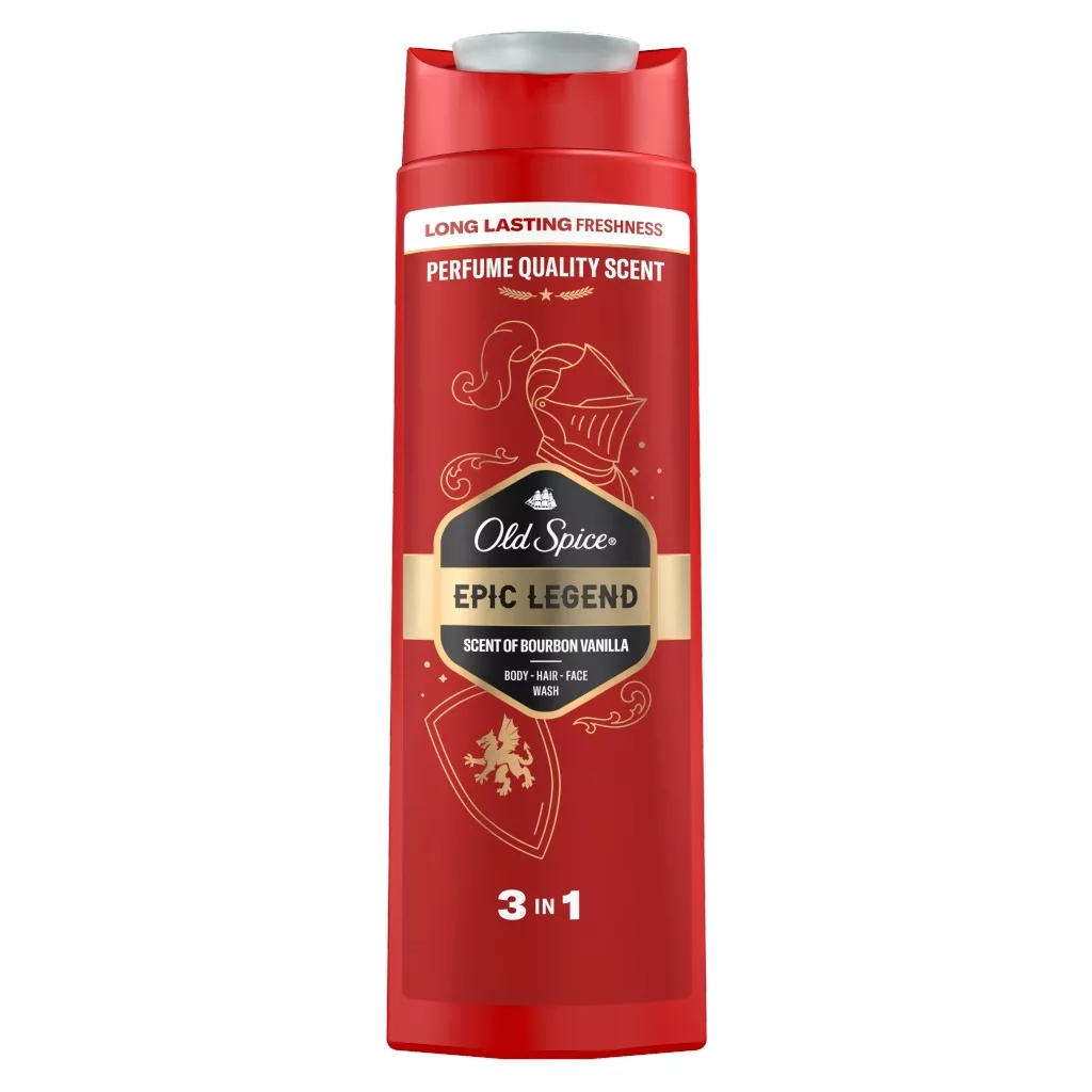 Old Spice Epic Legend 3 az 1-ben tusfürdő és sampon (2x400 ml)