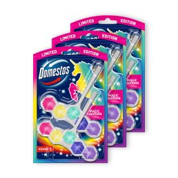   Domestos Power5 WC frissítő blokk, Magic Unicorn (3x2x50 g)