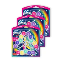   Domestos Power5 WC frissítő blokk, Magic Unicorn (3x3x50 g)
