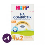   Hipp HA2 Combiotik hidrolizált fehérjét tartalmazó, tejalapú, anyatej-kiegészítő tápszer 6 hó+ (4x600 g)