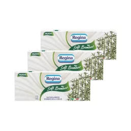 Regina Soft Bamboo illatmentes zsebkendő (3x90 db)
