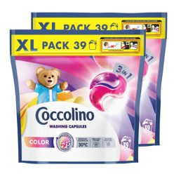 Coccolino Color mosókapszula, színes ruhákhoz (2x39 db)