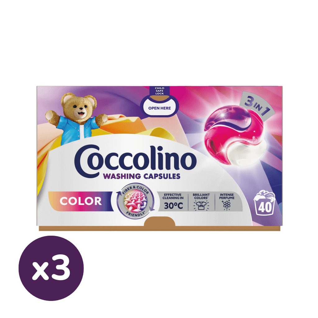 Coccolino Color mosókapszula, színes ruhákhoz (120 db)