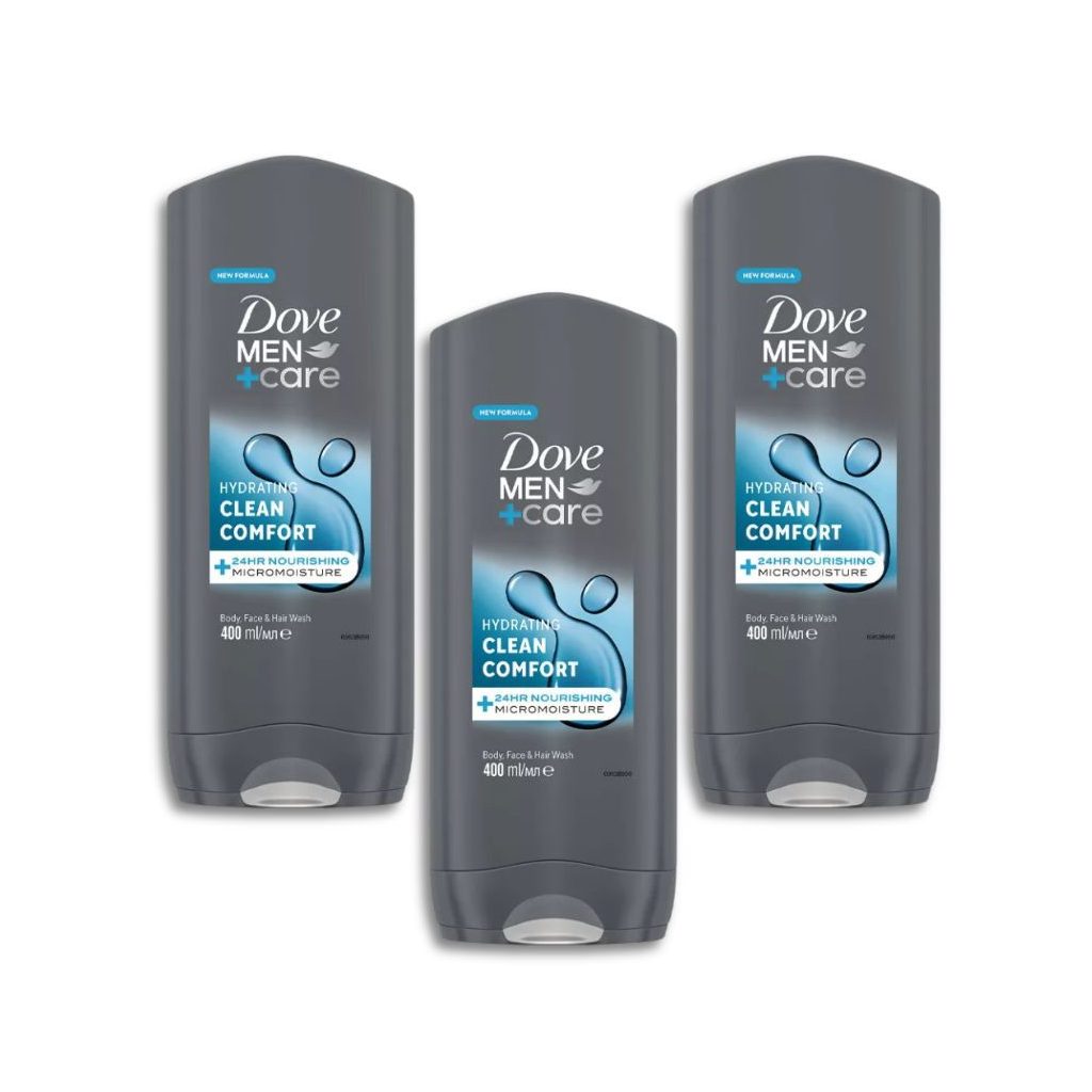 Dove Men+Care tusfürdő Clean Comfort (3x400 ml)