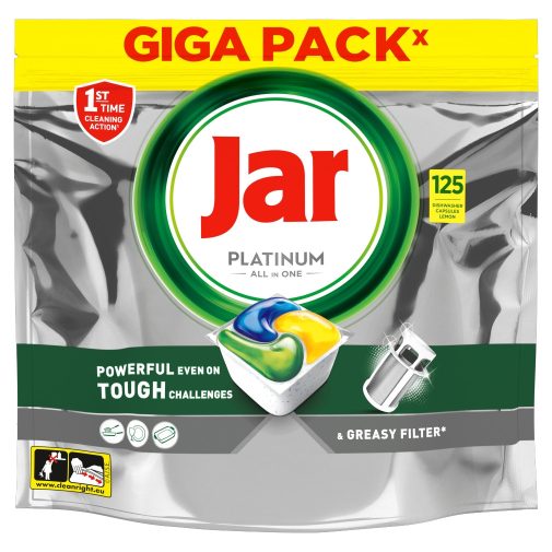 Jar Platinum mosogatógép tabletta citrommal (2x125 db)