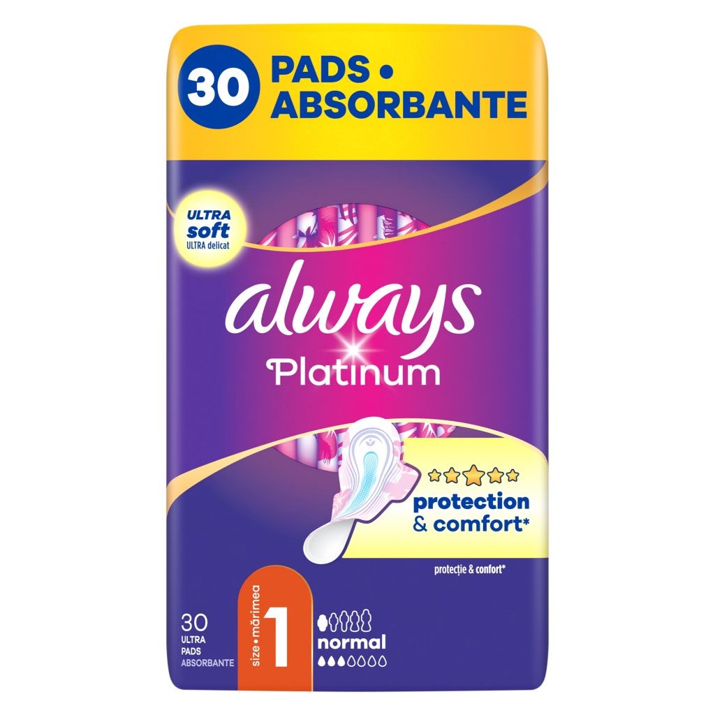 Always Ultra Platinum Normal egészségügyi betét (2x30 db)