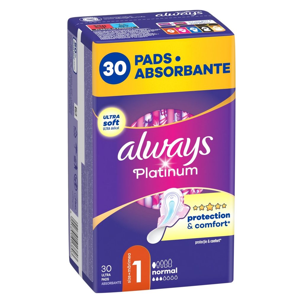 Always Ultra Platinum Normal egészségügyi betét (2x30 db)