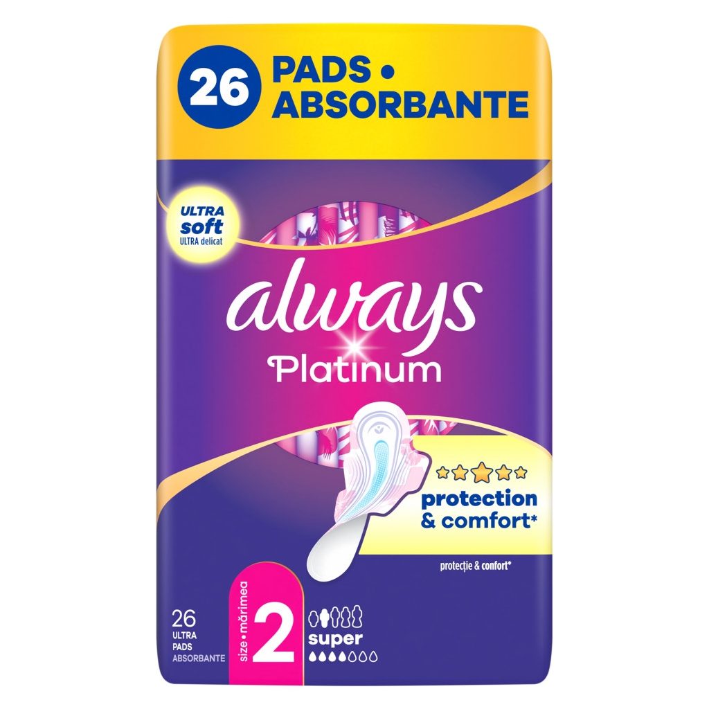 Always Ultra Platinum Super egészségügyi betét (2x26 db)