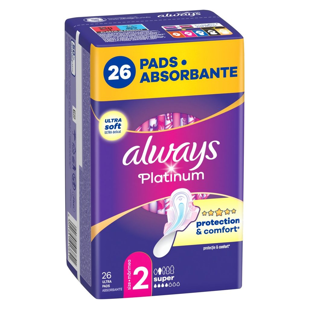 Always Ultra Platinum Super egészségügyi betét (2x26 db)