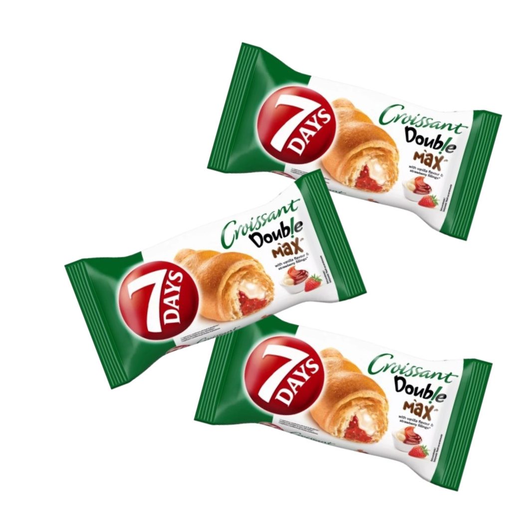 7Days Double croissant epres és vaníliás töltelékkel (3x80 g)