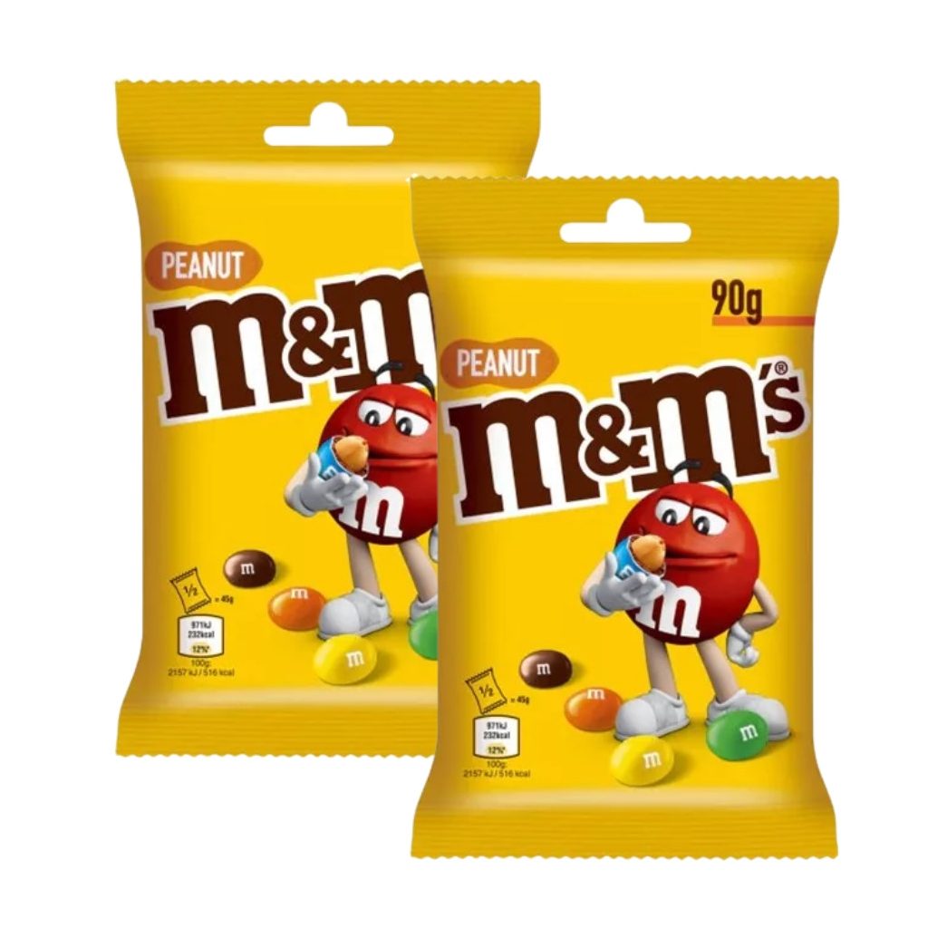 M&M's földimogyorós csokoládédrazsé (2x90 g)