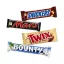 Csokoládészelet válogatás csomag (Bounty, Mars, Snickers, Twix)