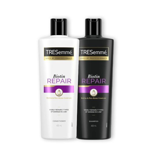 TRESemmé Biotin Repair csomag károsodott hajra + ajándék hajcsat