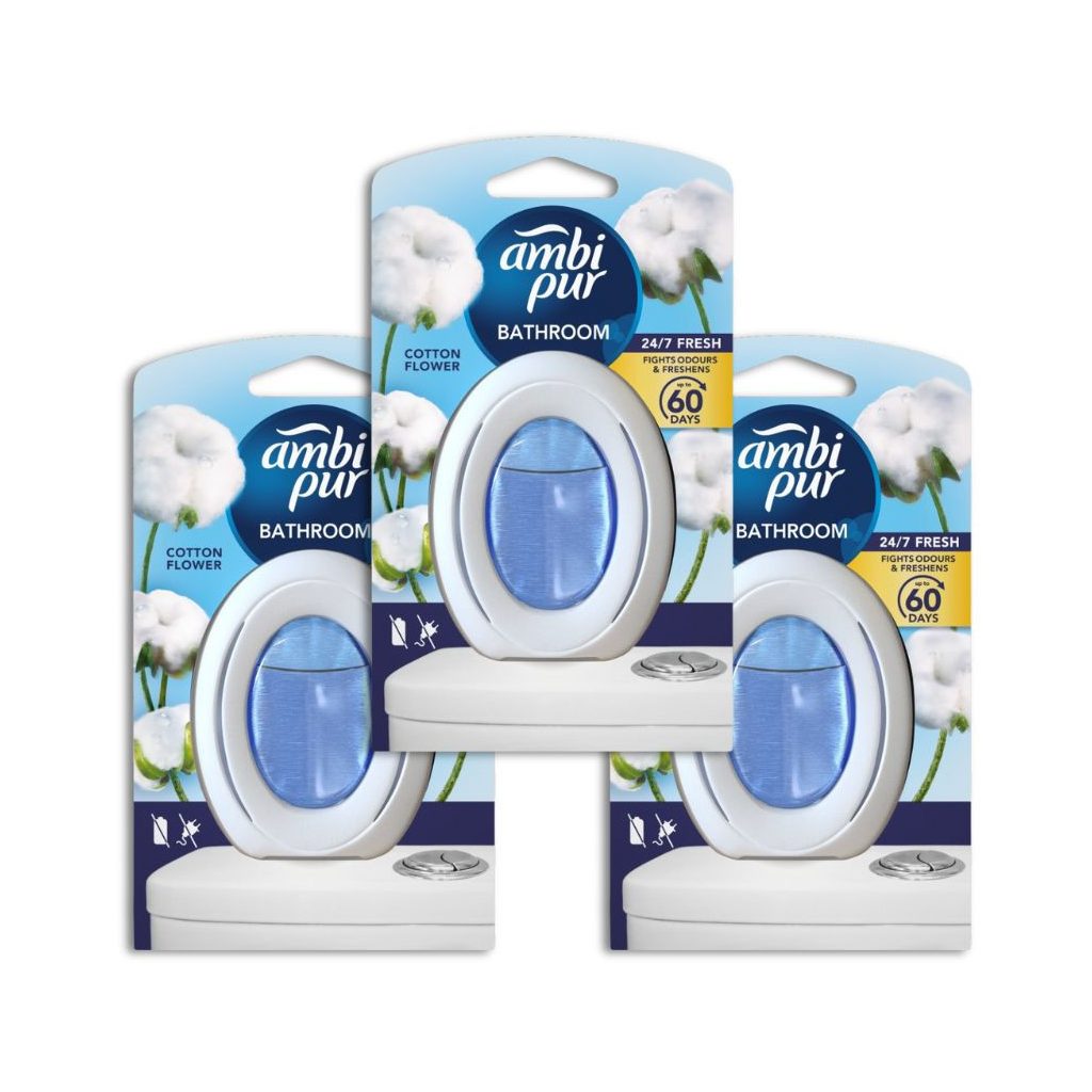 Ambi Pur Bathroom Cotton fürdőszobai légfrissítő (3x7,5 ml)