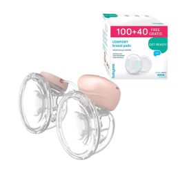   BabyOno Twinny hordozható elektromos dupla mellszívó + BabyOno melltartó betét (100 db + 40 db)