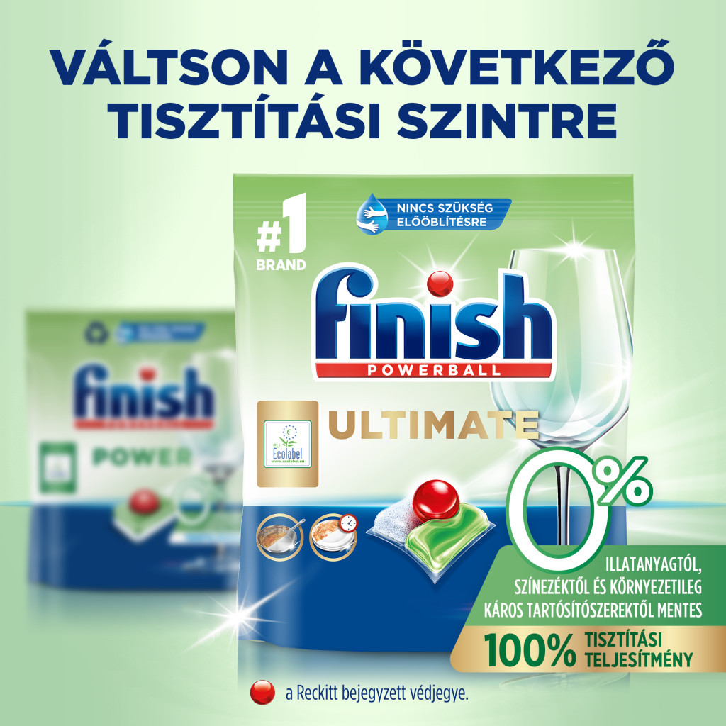 Finish Ultimate All in 1 mosogatógép-kapszula, Zero (2x100 db)