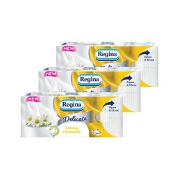   Regina Delicate Calming Chamomile papír zsebkendő 3 rétegű (3x90 db)