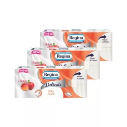   Regina Delicate Silky Peach papír zsebkendő 3 rétegű (3x90 db)