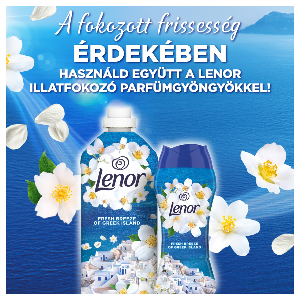 INGYENES SZÁLLÍTÁS - Lenor Greek Island öblítő 8x1,176 liter (448 mosás)