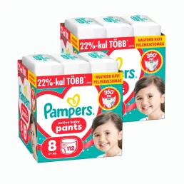   INGYENES SZÁLLÍTÁS - Pampers Active Baby Pants bugyipelenka 8, 17+ kg, 224 db