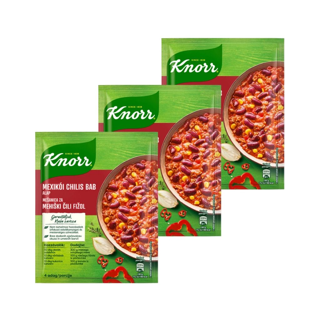 Knorr Mexikói chillis bab alap (3x50 g)