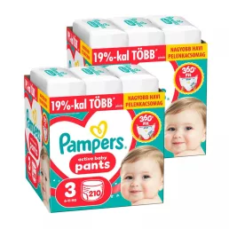   INGYENES SZÁLLÍTÁS - Pampers Active Baby Pants bugyipelenka 3, 6-11 kg, HAVI PELENKACSOMAG 428 db